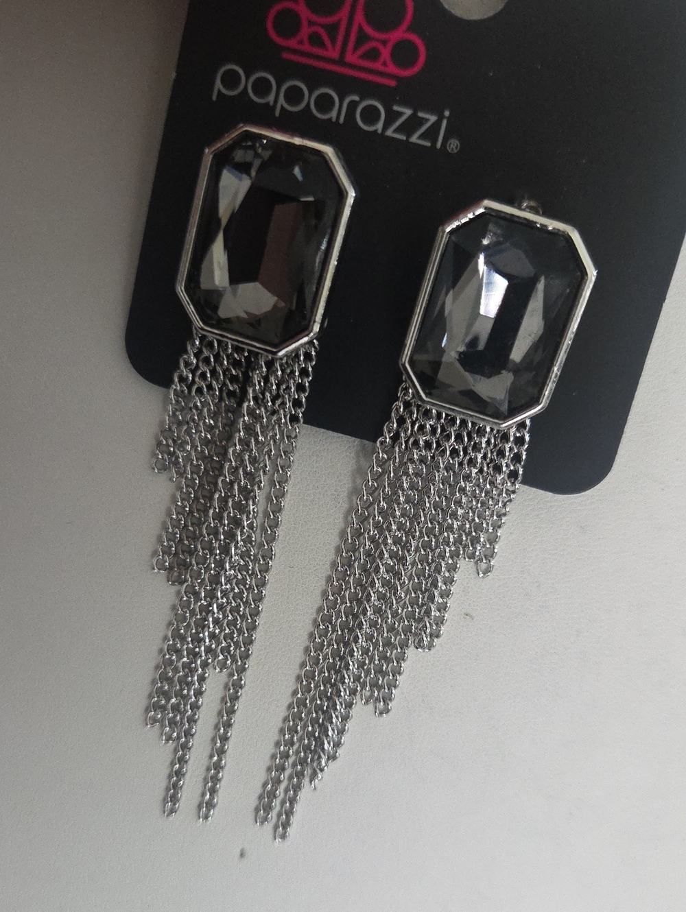 Paparazzi Save For A Reiny Day Silvet Earrings NWT